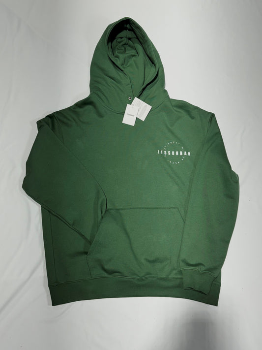 [PRISONER] OVERSIZED HOODED SWEATSHIRT - HUNTER GREEN